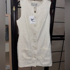 Endless Rose Tweed Mini size M NWT in white